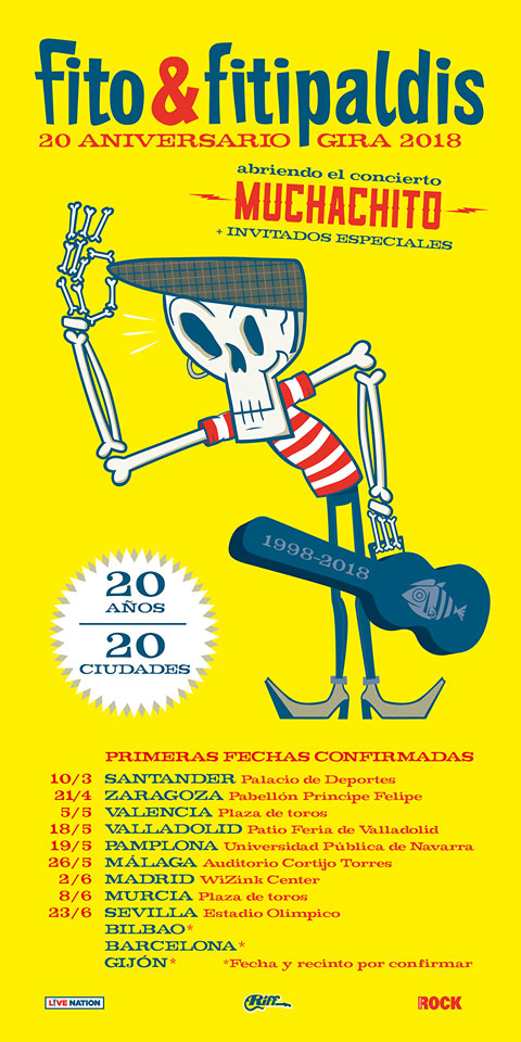 Cartel Fechas Gira Fito y Fitipaldis