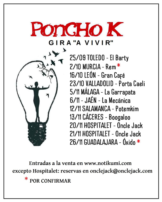 Conciertos  de Poncho K