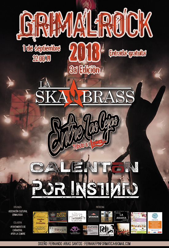 Cartel del festival Grimalrock 2018