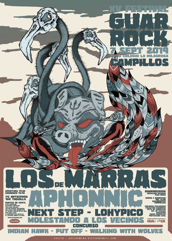 Cartel festival Guarrock Campillos Málaga