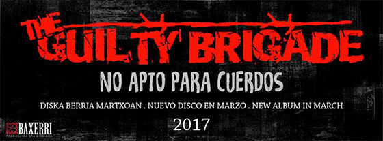 Anuncio nuevo disco The Guilty Brigade