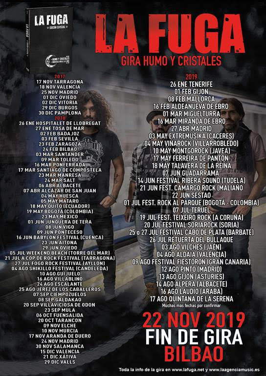 La Fuga - Gira Humo y Cristales