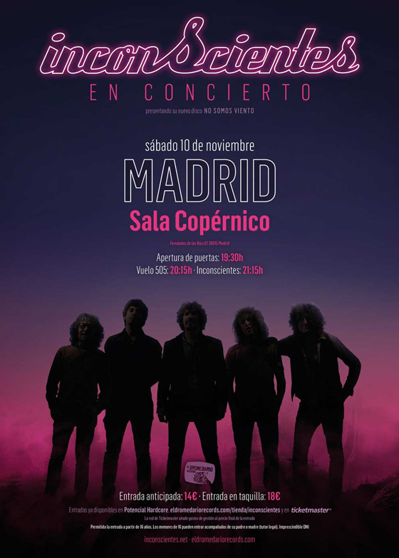 Concierto de Inconscientes en Madrid