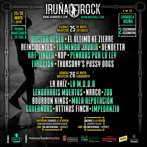 Cartel Iruña Rock 2018