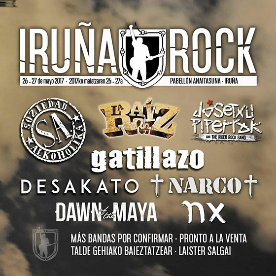 Segundo avance del cartel del Iruña Rock Festival