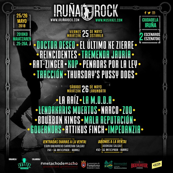 Cartel Iruña Rock 2018