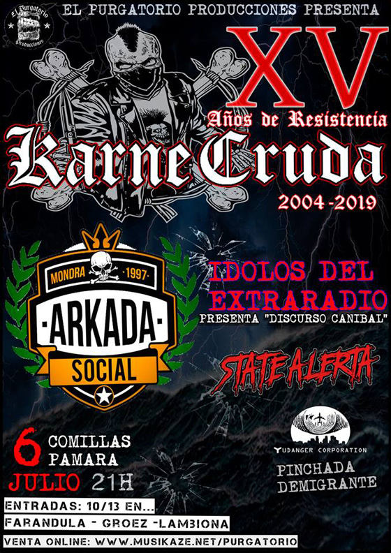 Concierto 15 Aniversario de Karne Cruda