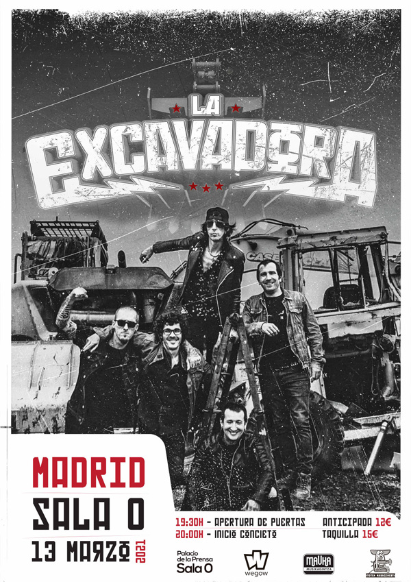 Concierto de La Excavadora en Madrid