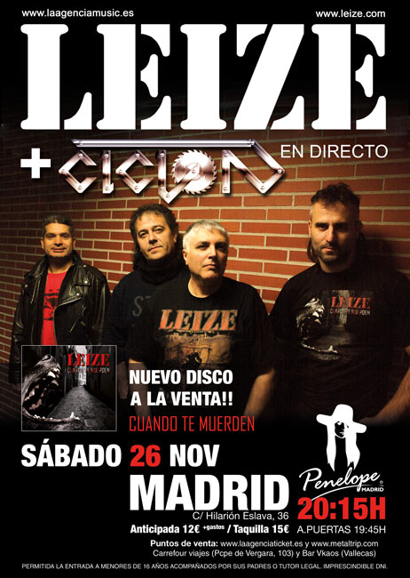 Cartel Leize en Madrid