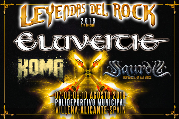 Cartel nuevas confirmaciones Leyendas del Rock 2019