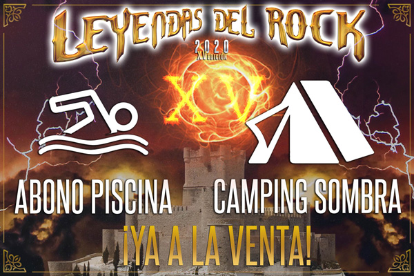 Camping sombra y Pisicina para el Leyendas del Rock