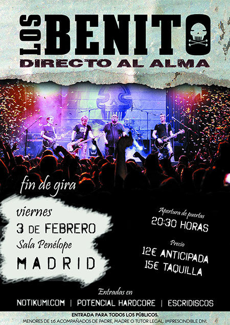 Cartel Los Benito Madrid