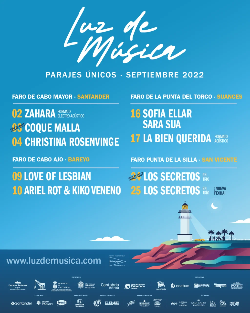 Luz de Música. Conciertos en los Faros de Cantabria