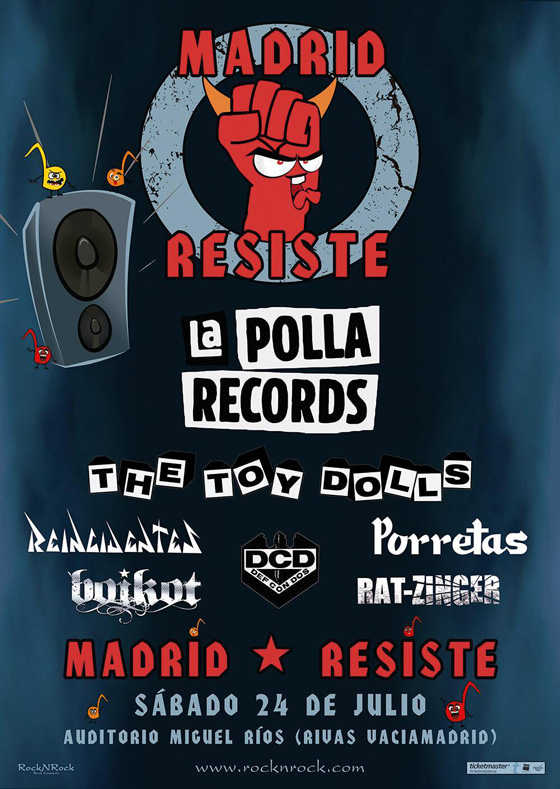 Cartel del festival Madrid Resiste de Rivas