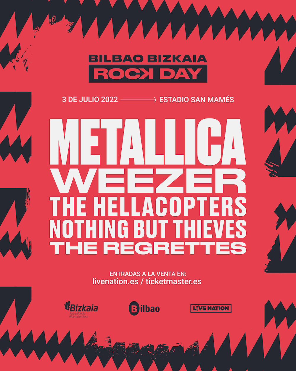 Concierto de Metallica en Bilbao