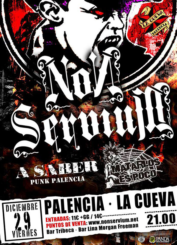 Conciertos de Non Servium en Palencia