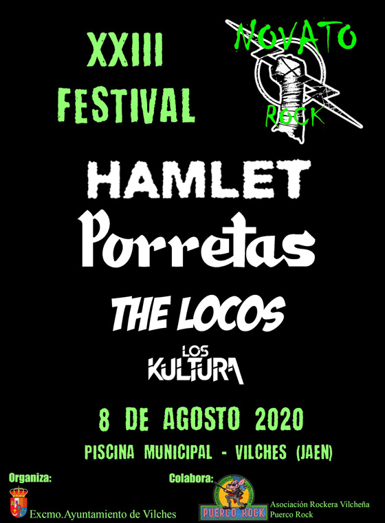 Cartel del festival Novato Rock 2020
