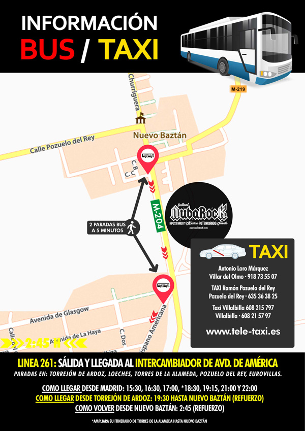 Autobuses al NubaRock