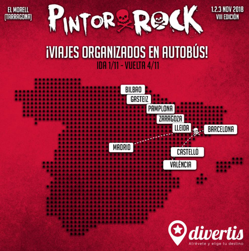 Autobuses al Pintor Rock