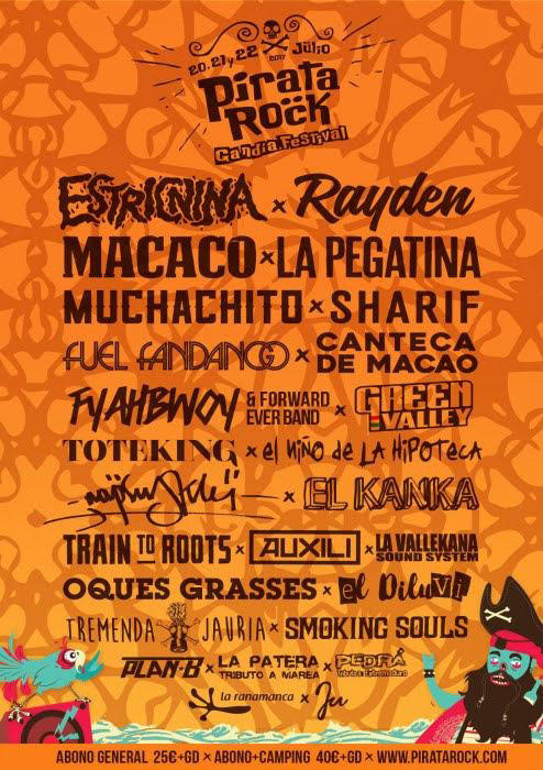 Cartel Pirata Rock Gandía