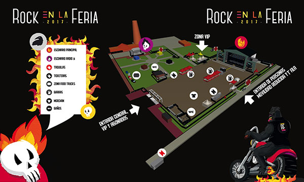 Plano Recinto Festival Rock en la Feria