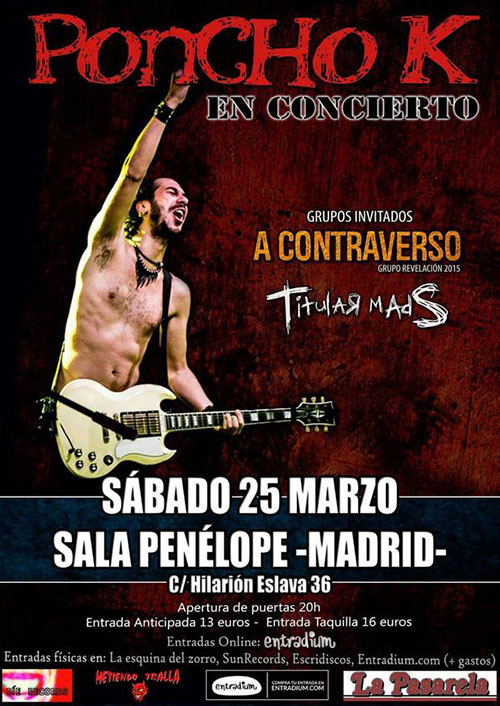 Poncho K en concieto en Madrid