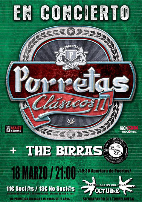 Porretas y The Birras en Torrelavega