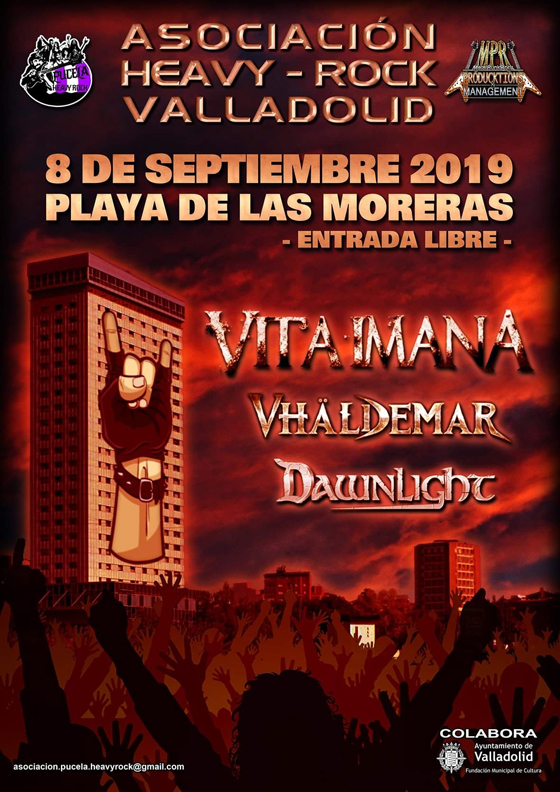 Cartel del festival gratuito Pucela Heavy