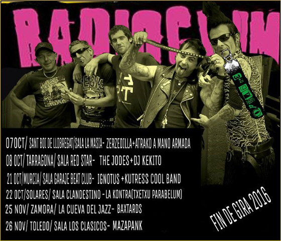 Fechas fin de gira Radiocrimen