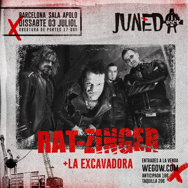 Concierto de Rat-Zinger y La Excavadora en Barcelona