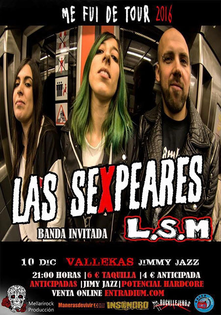 Cartel presentación Las Sexpeares en Madrid