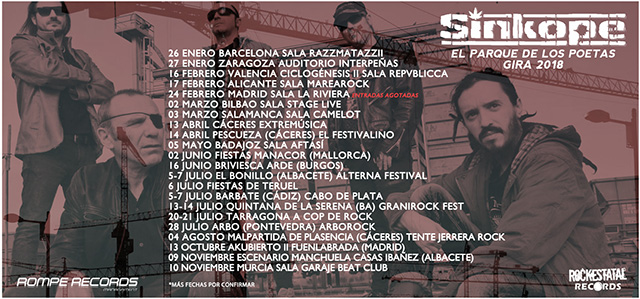 Gira Sinkope - Fechas Conciertos