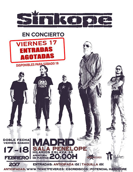 Segunda fecha Sinkope en Madrid
