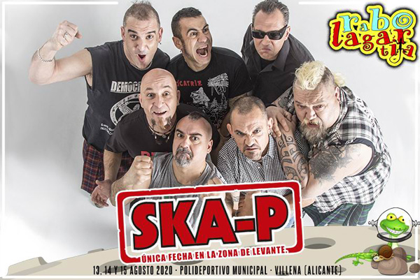 Ska-P cabezas de cartel del Rabolagartija 2020