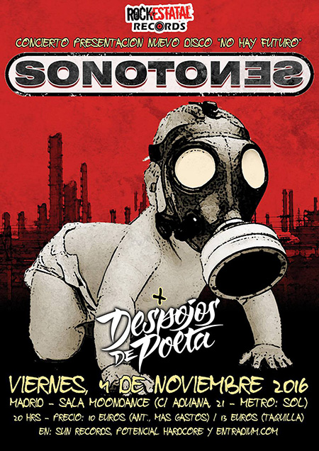 Cartel Sonotones presentación Madrid