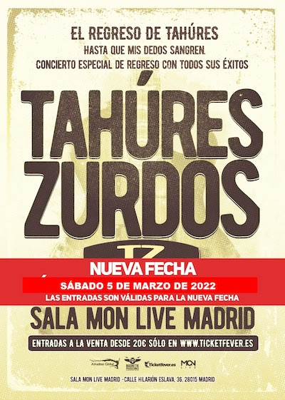 Concierto de Tahures Zurdos en Madrid