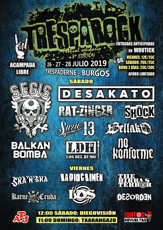 Cartel del festival Tresparock 2019