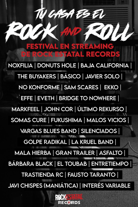 Festival Streaming Tu casa es el Rock & Roll