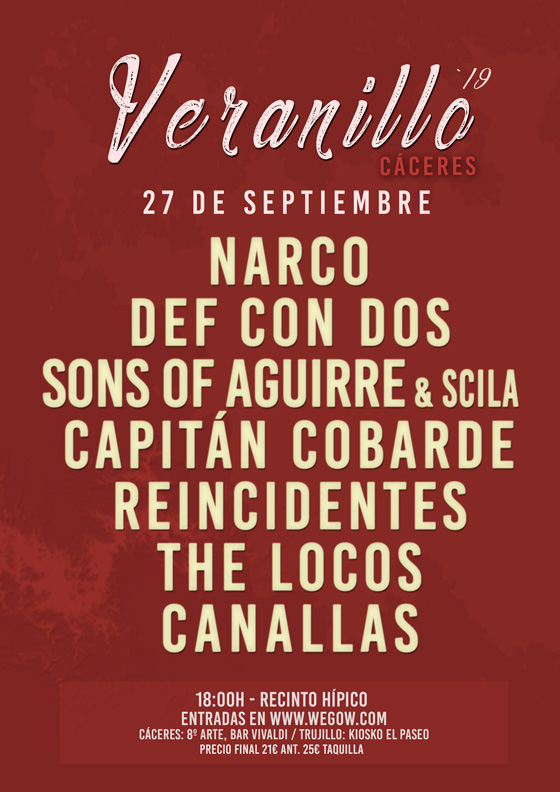 Cartel del Veranillo Festival 2019