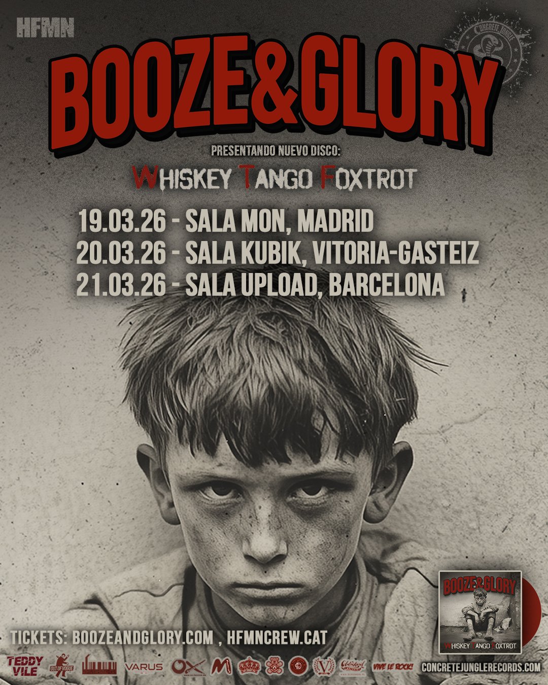 Booze & Glory regresan con nuevo disco y tres fechas en la península