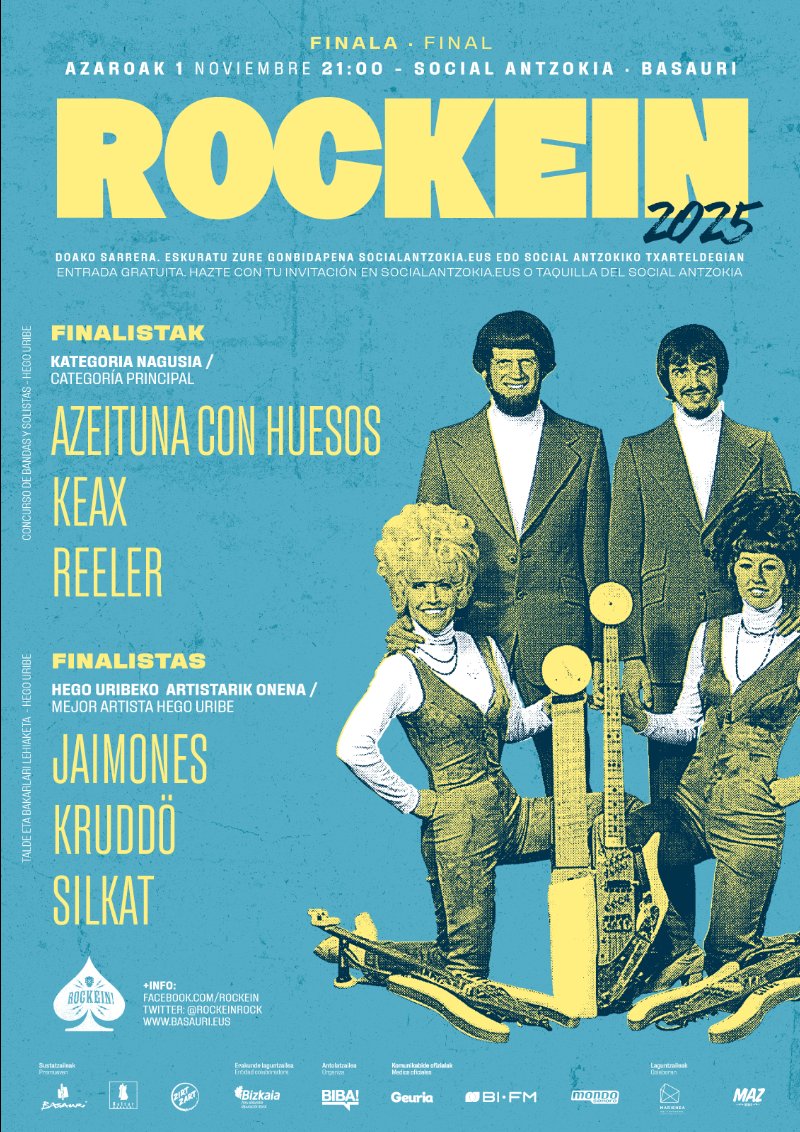 Rockein 2025: Azeituna con Huesos, Keax y Reeler, finalistas de la categoría principal