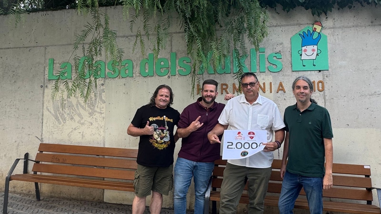 Ripollet Rock recauda 2.000 € para AFANOC y la Casa dels Xuklis