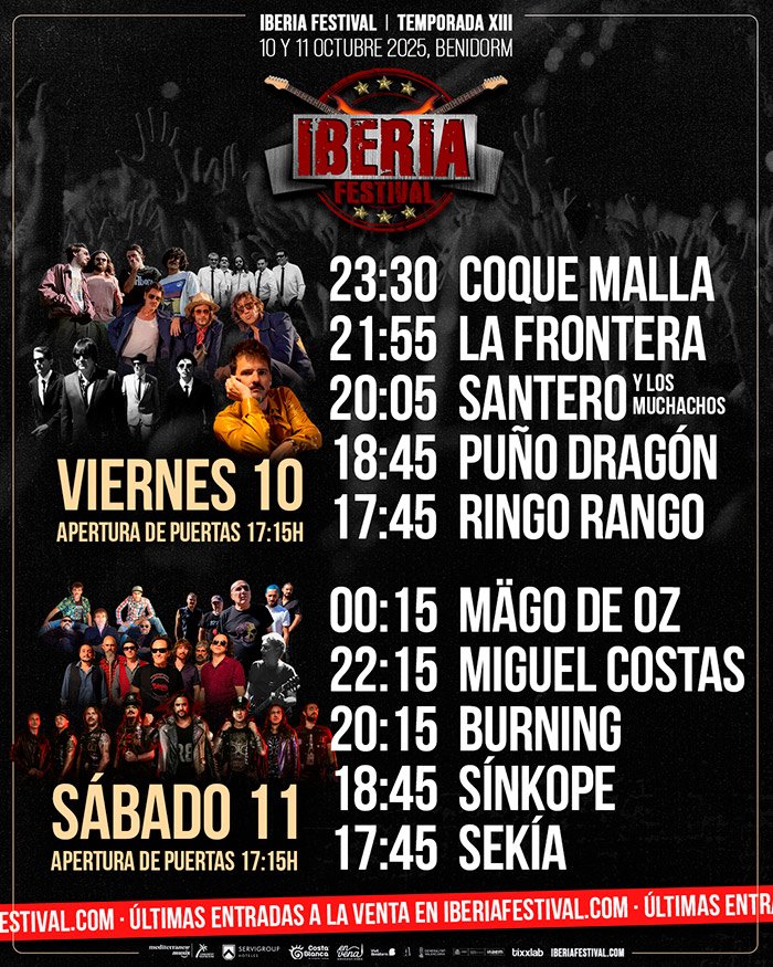 Iberia Festival: horarios oficiales y últimas entradas a la venta