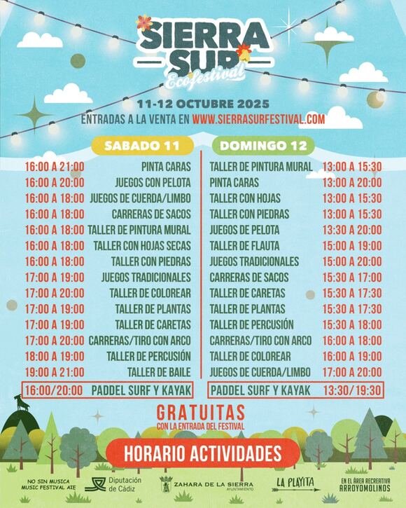 Sierrasur, el festival que estabas esperando, llega a Zahara el 11 y 12 de octubre