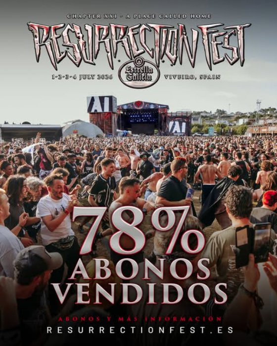 Resurrection Fest Estrella Galicia 2026: más del 78% de los abonos ya vendidos