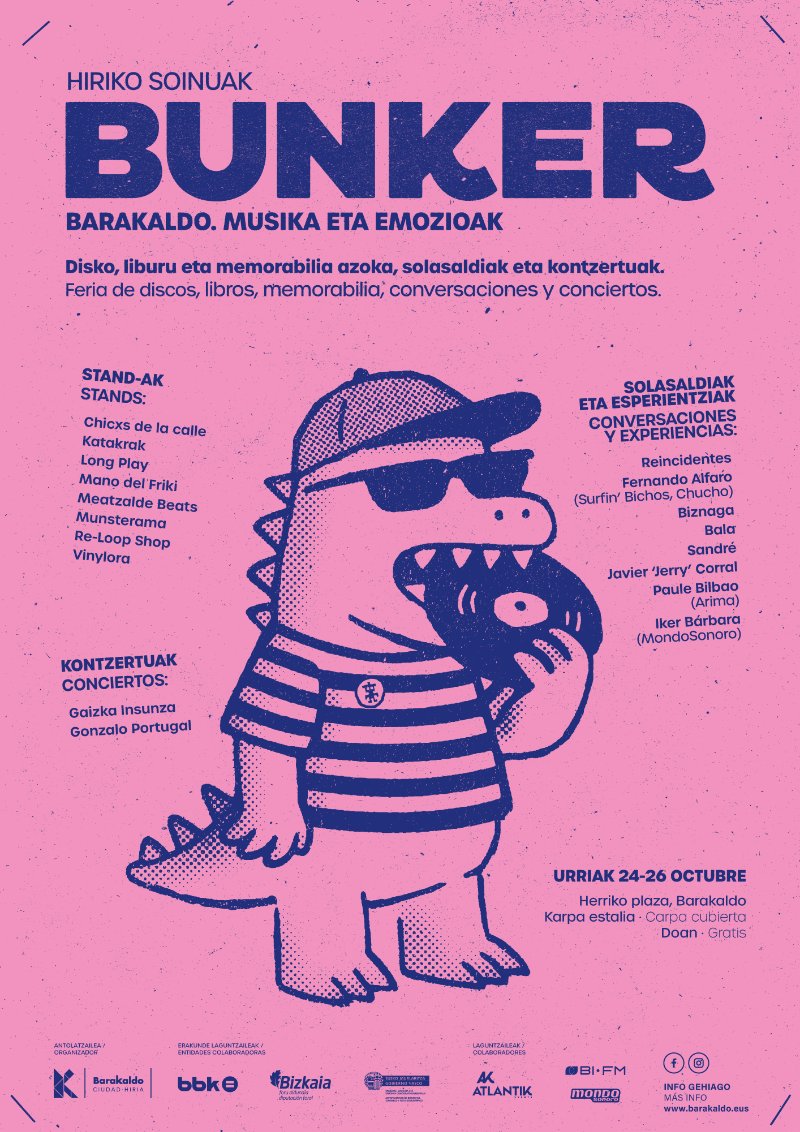 Bunker regresa a Barakaldo: tercera edición del 24 al 26 de octubre con charlas, firmas y conciertos