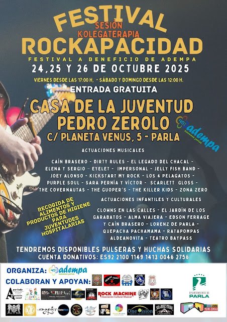 Cartel Rockapacidad 2025 (detalle)